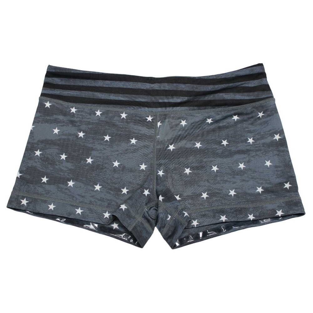 IAB Mfg women's 3 in no-ride patriotic stars athletic gym workout‎ shorts